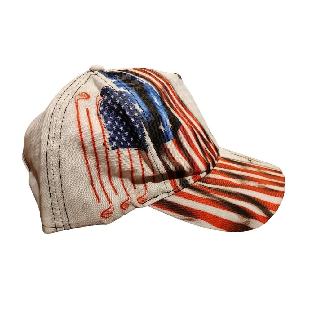 Patriotic GOLF Multi Color Hat Snapback Baseball Cap Worn Once - Picture 6 of 6